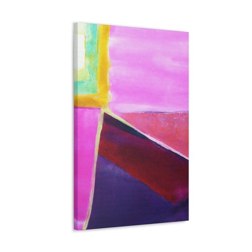 Wall Art Decor - Canvas Print Artwork - Pink and Purple Pattern