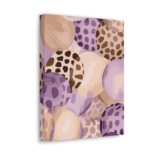 Wall Art Decor - Canvas Print Artwork - Purple Lavender and Brown