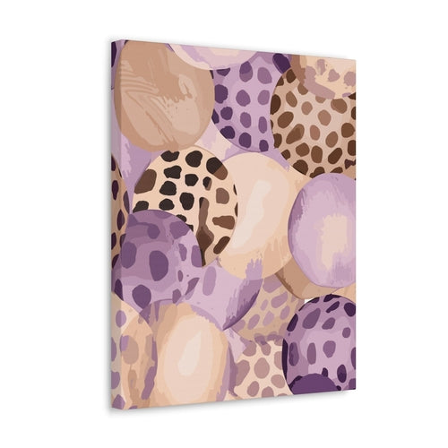 Wall Art Decor - Canvas Print Artwork - Purple Lavender and Brown