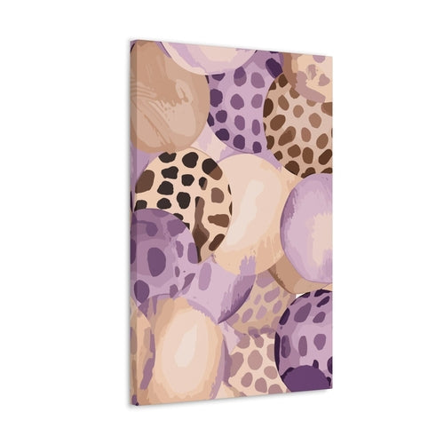 Wall Art Decor - Canvas Print Artwork - Purple Lavender and Brown