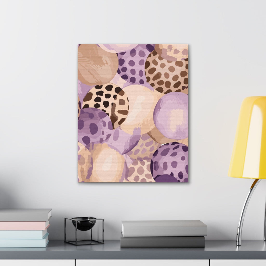 Wall Art Decor - Canvas Print Artwork - Purple Lavender and Brown