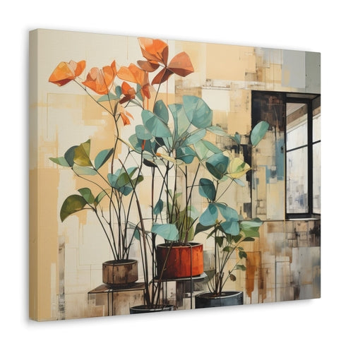 Wall Art Decor - Canvas Print Artwork - Rustic Botanical Plants
