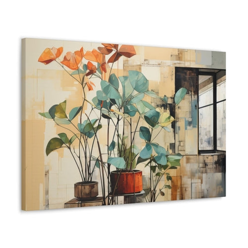 Wall Art Decor - Canvas Print Artwork - Rustic Botanical Plants