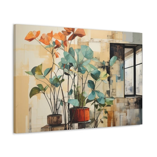 Wall Art Decor - Canvas Print Artwork - Rustic Botanical Plants