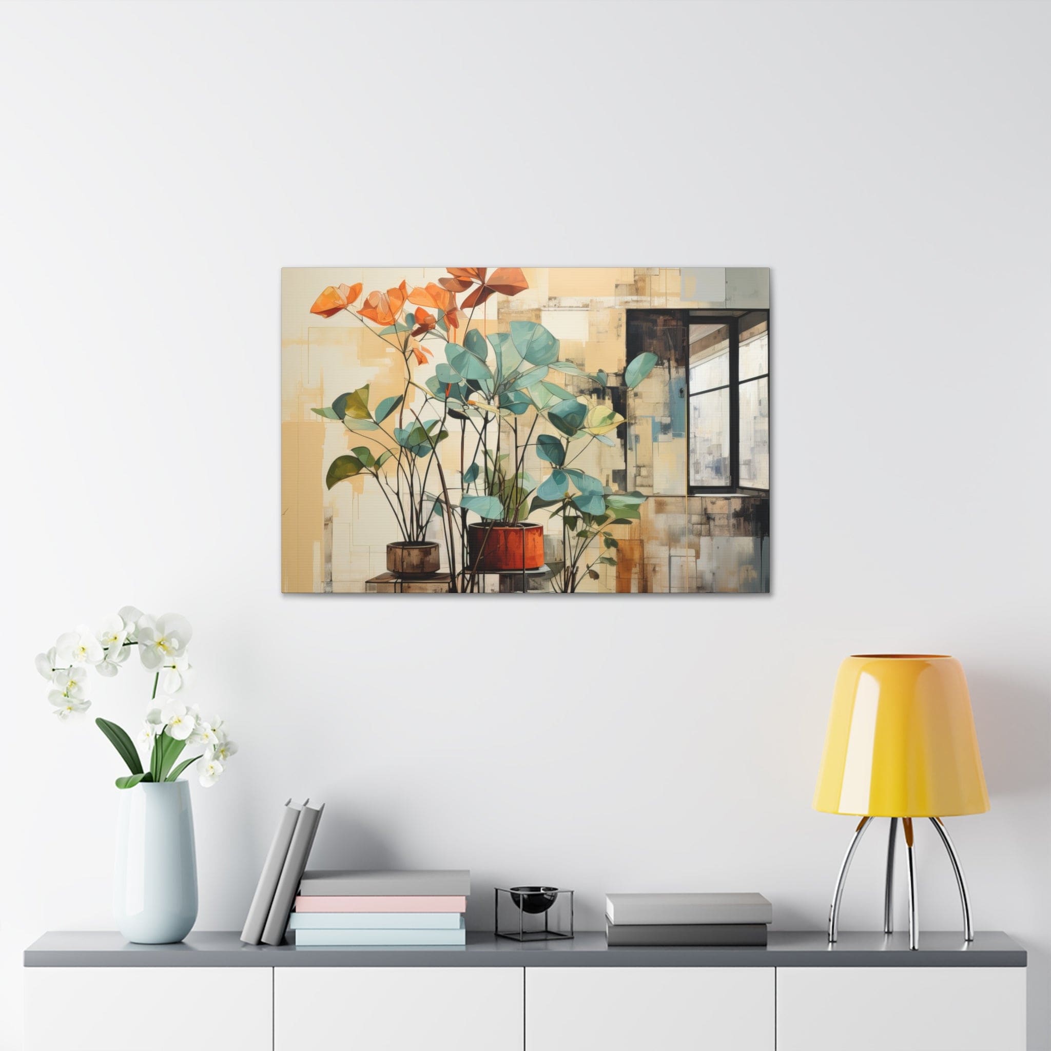 Wall Art Decor - Canvas Print Artwork - Rustic Botanical Plants