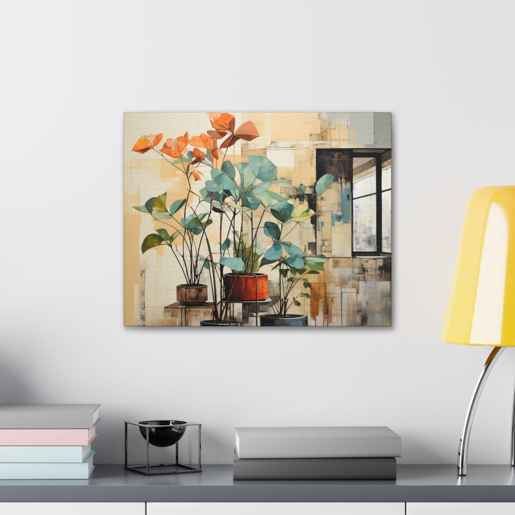 Wall Art Decor - Canvas Print Artwork - Rustic Botanical Plants