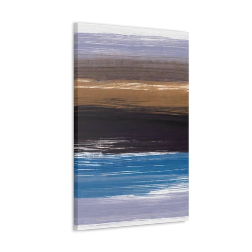 Wall Art Decor - Canvas Print Artwork - Rustic Purple Brown Design