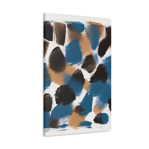 Wall Art Decor - Canvas Print Artwork - Spotted Rustic Brown Black