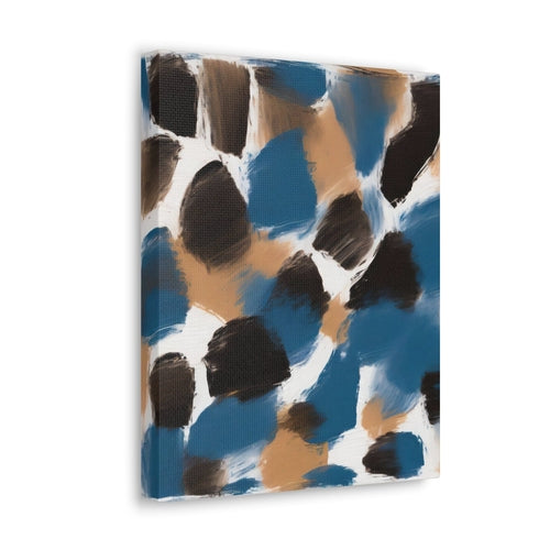 Wall Art Decor - Canvas Print Artwork - Spotted Rustic Brown Black