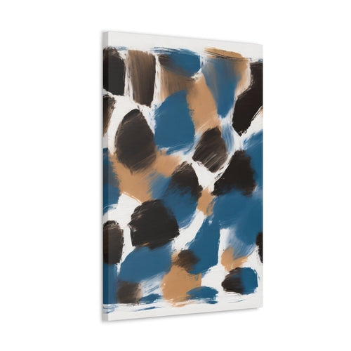 Wall Art Decor - Canvas Print Artwork - Spotted Rustic Brown Black