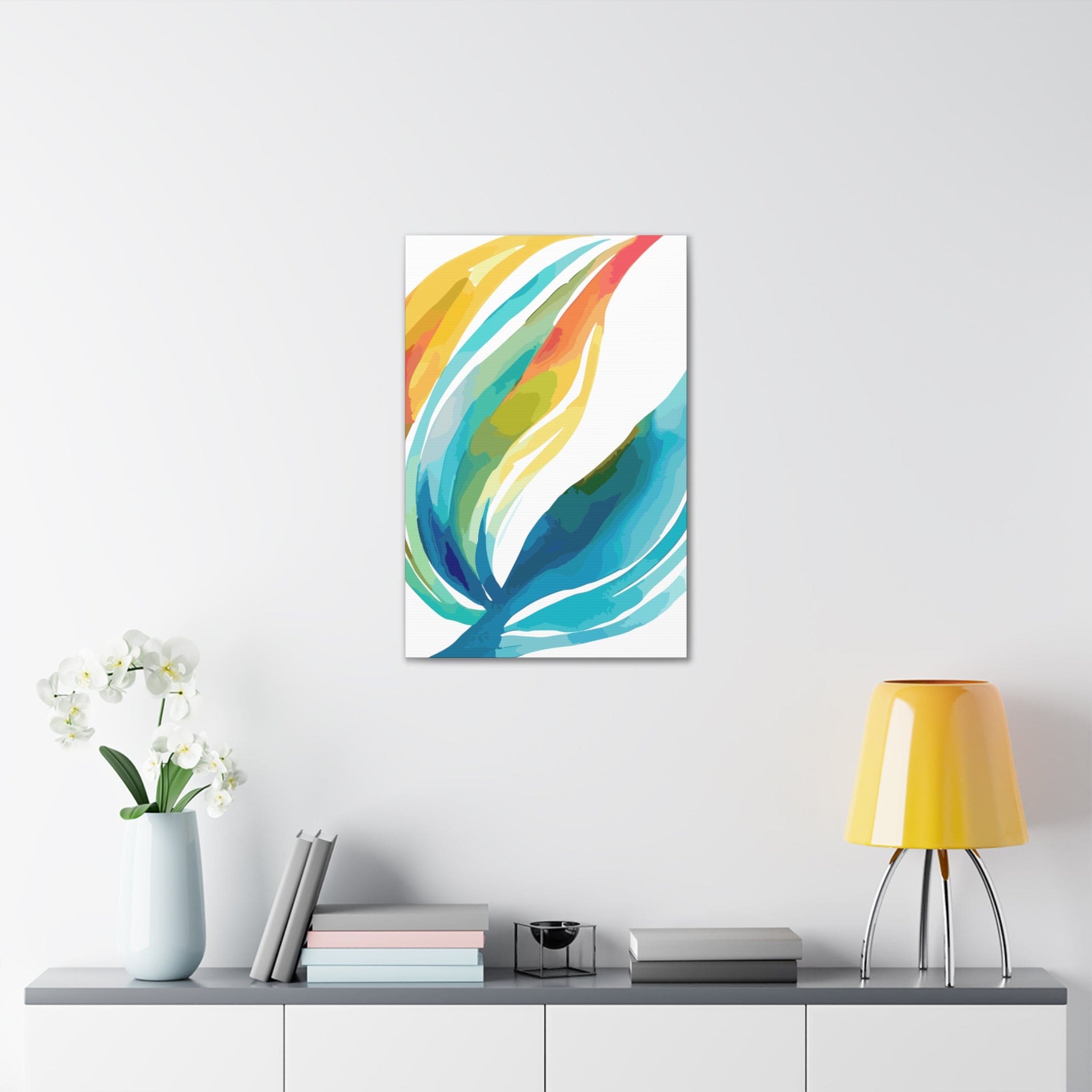 Wall Art Decor - Canvas Print Artwork - Strength and Courage Design