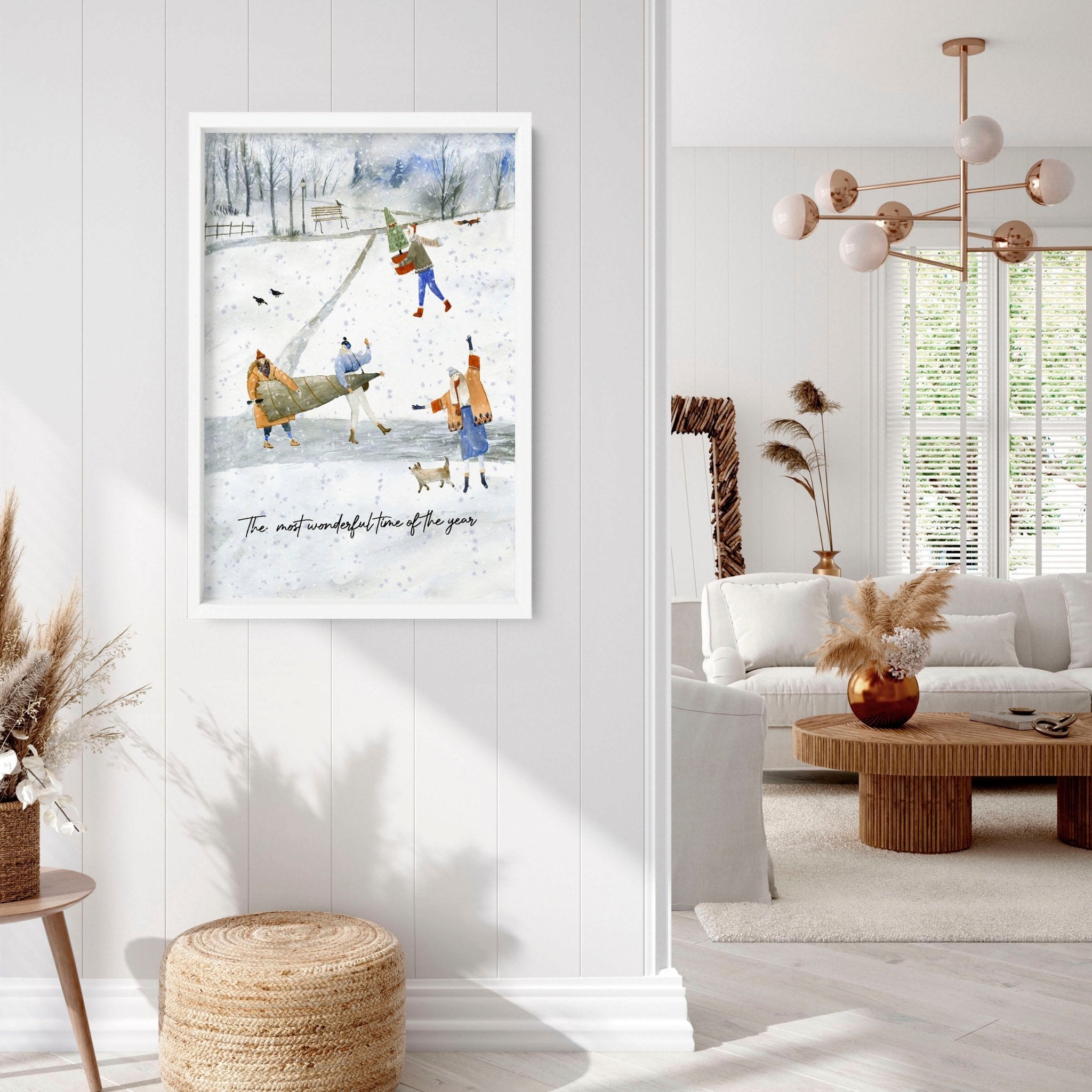 Christmas wall hanging decoration art print